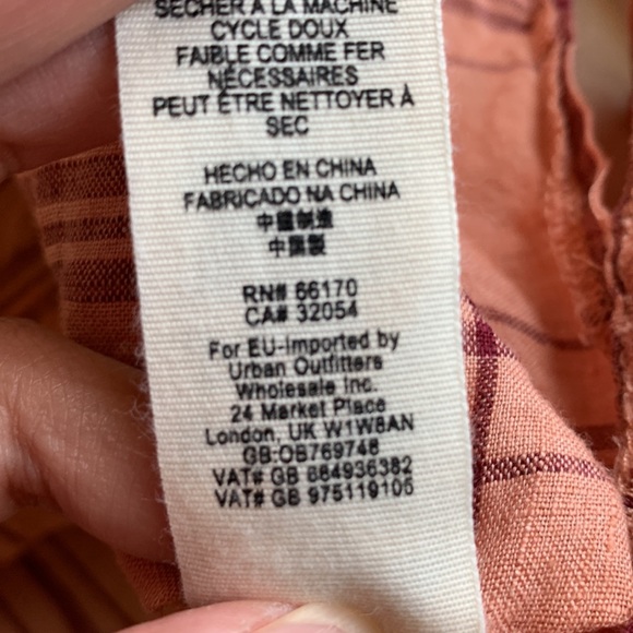 Free People No limits Peach in Plaid shirt - Picture 11 of 11